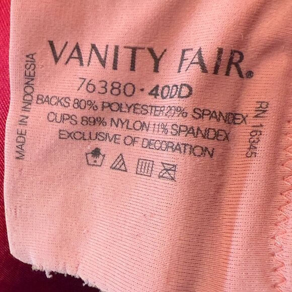 📌Vanity Fair 3 Full Figure Beauty Back Smoothing Bra's Lightly Lined Cups 40 DD - Picture 13 of 16